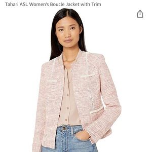 Tahari pink jacket! Never worn with tags. Size 4!